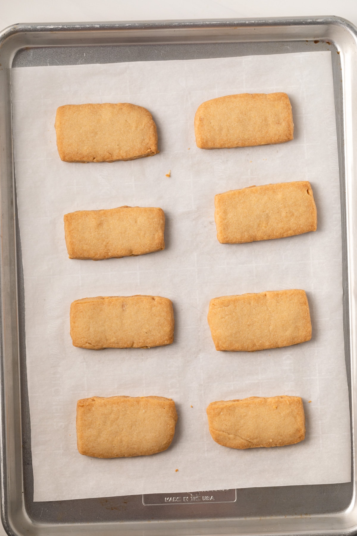 Baked almond bars.