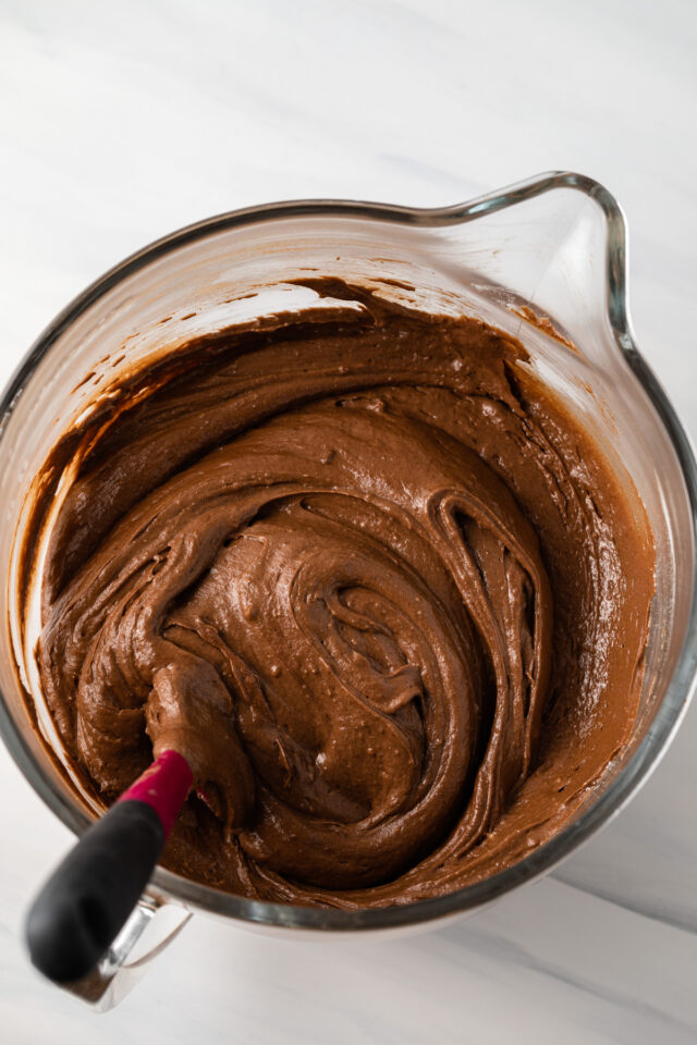 Chocolate cake batter