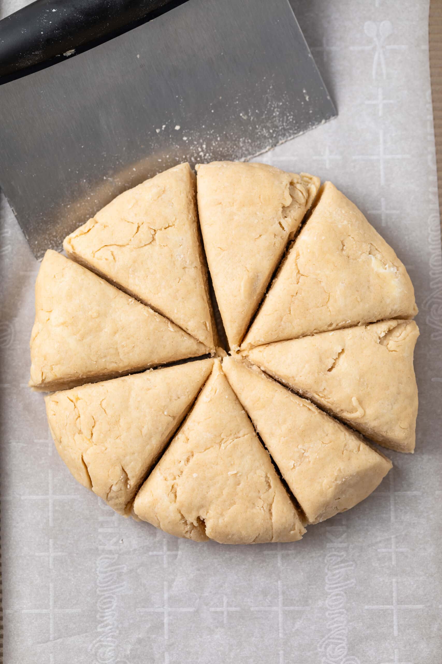 Unbaked scones.