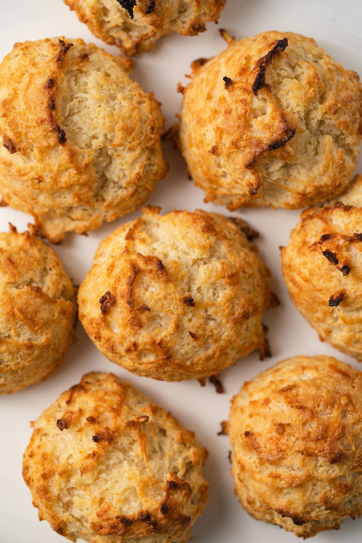 Overhead of drop biscuits.