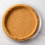 overhead of graham cracker pie crust