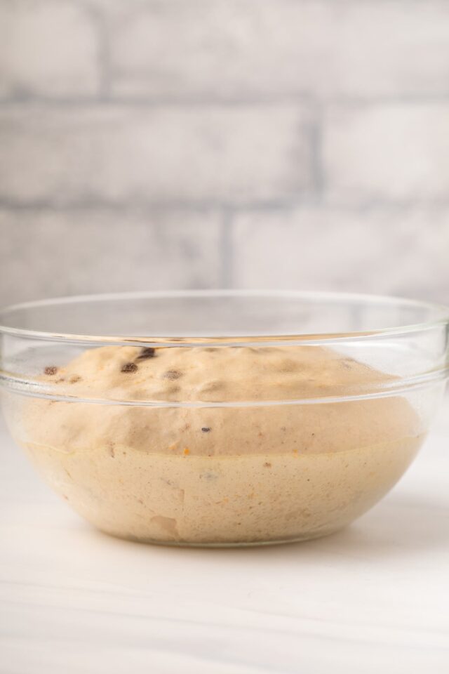 Dough for hot cross buns.