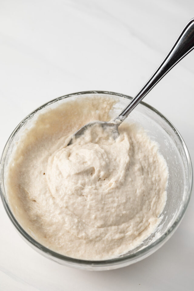 Roux paste in bowl.