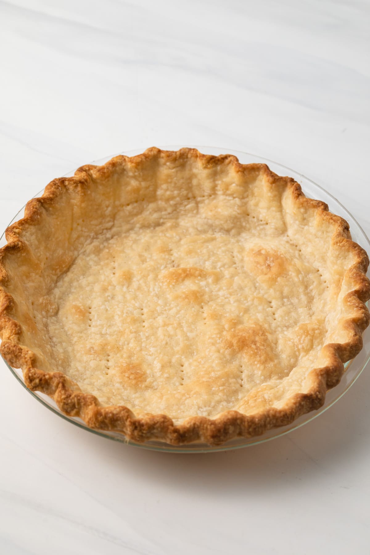 Baked pie shell.