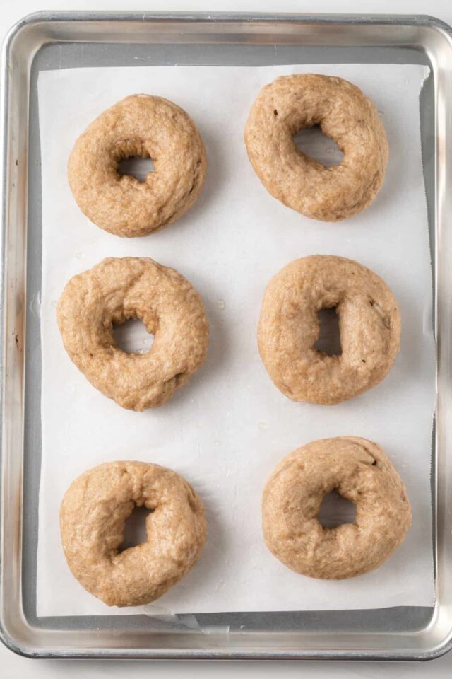 Unbaked Maple Cinnamon Bagels