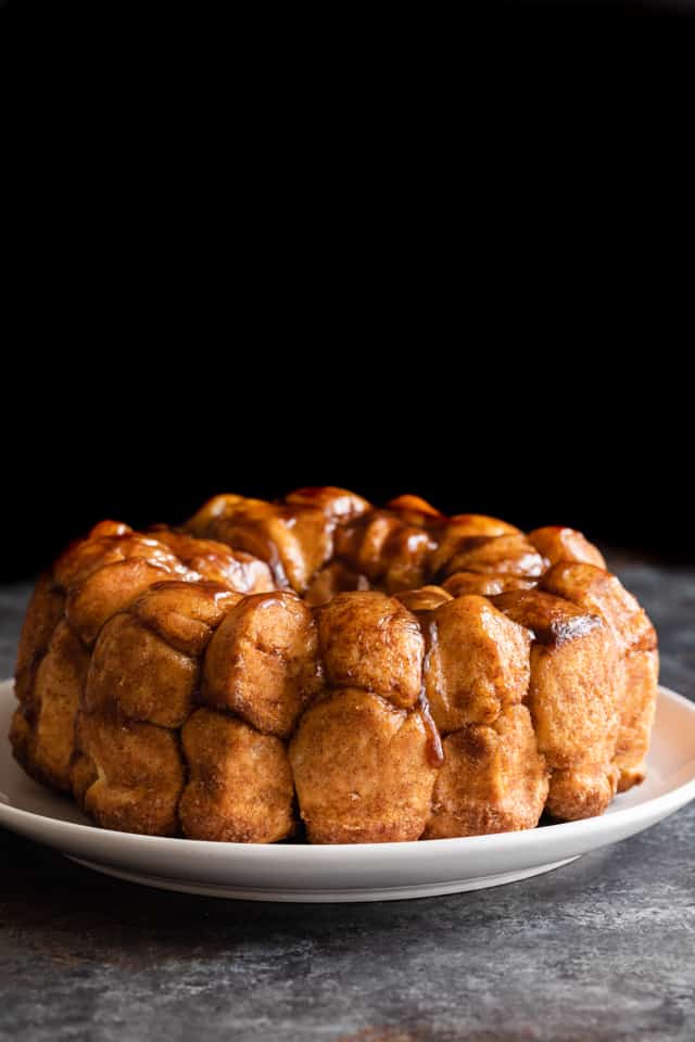 monkey bread on white plate