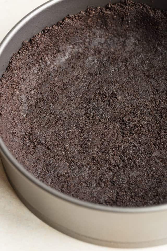Oreo Cookie Crust in Pan