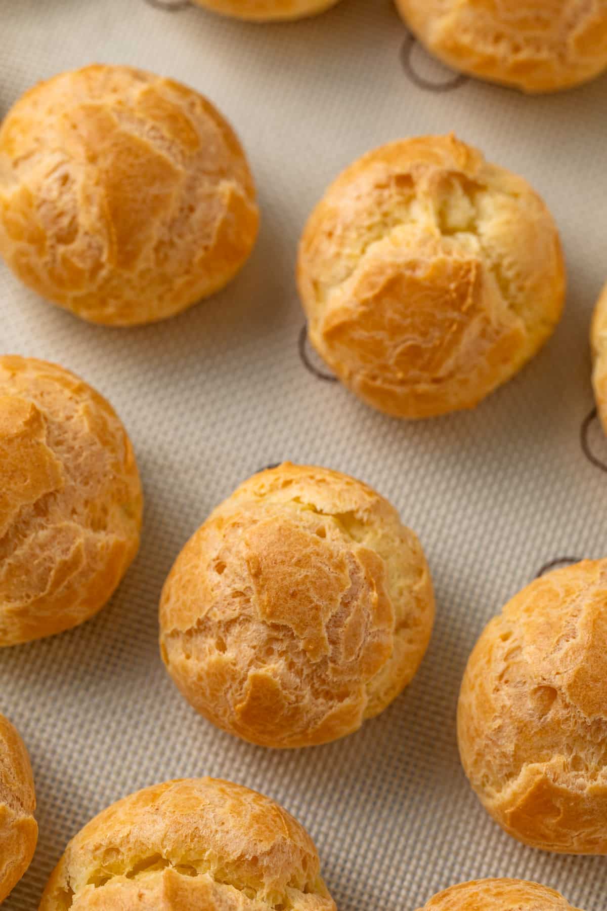 Baked choux pastry.