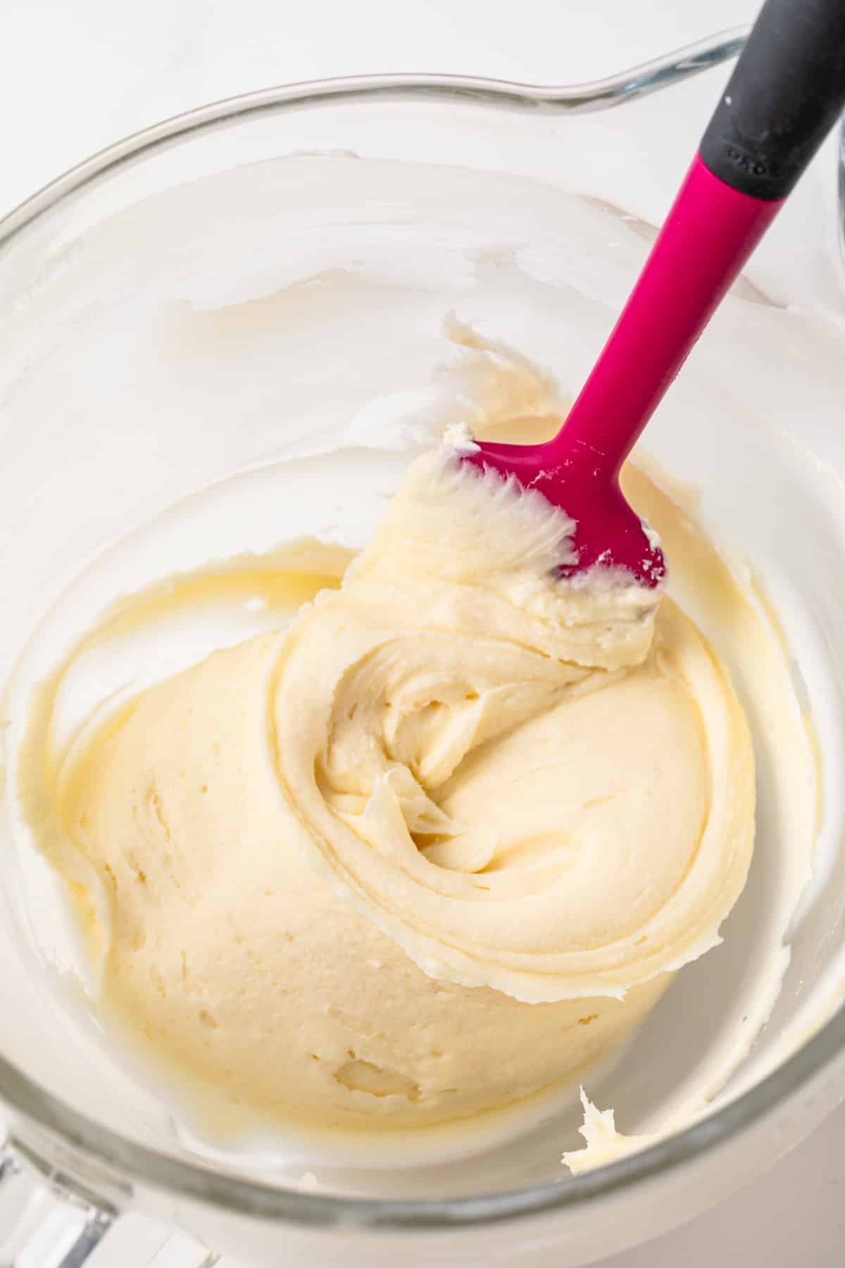 Frosting in a bowl.
