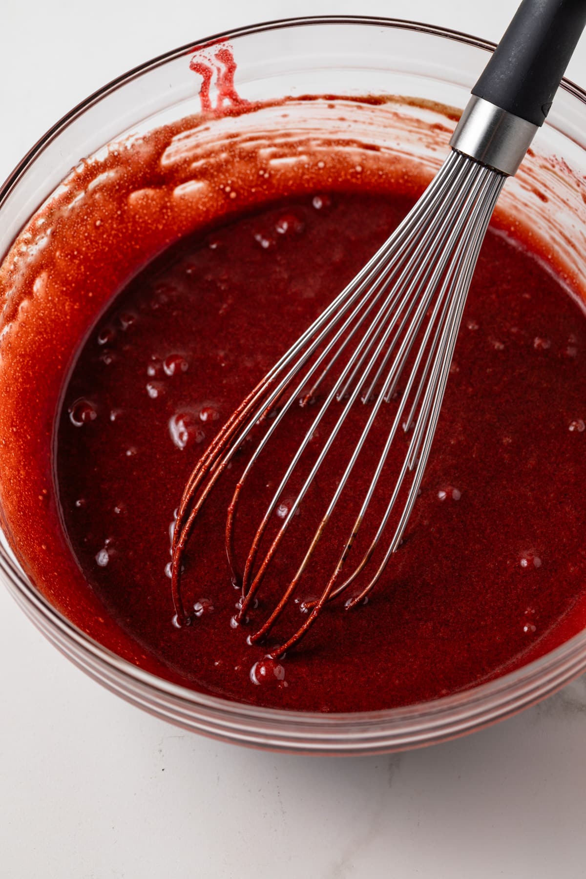 Red velvet mix with chocolate.