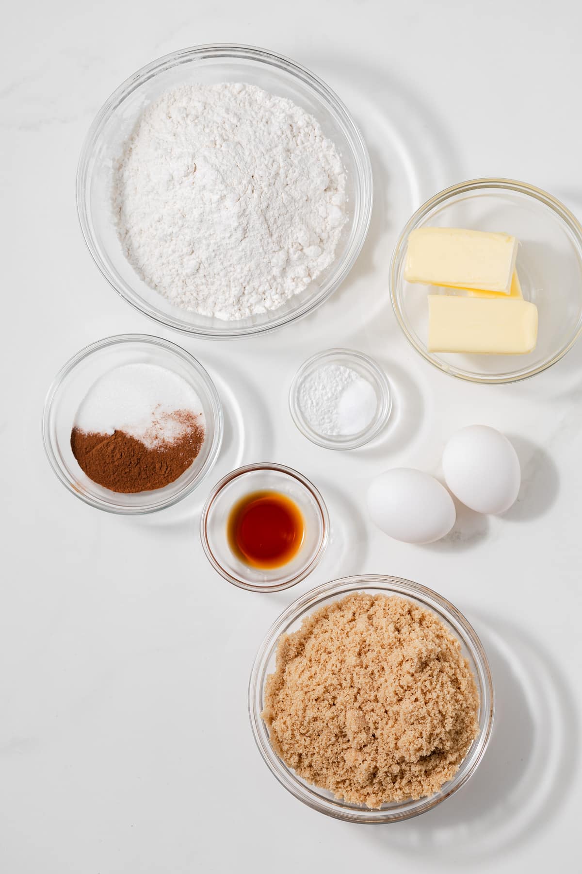 Ingredients to make snickerdoodle blondies.