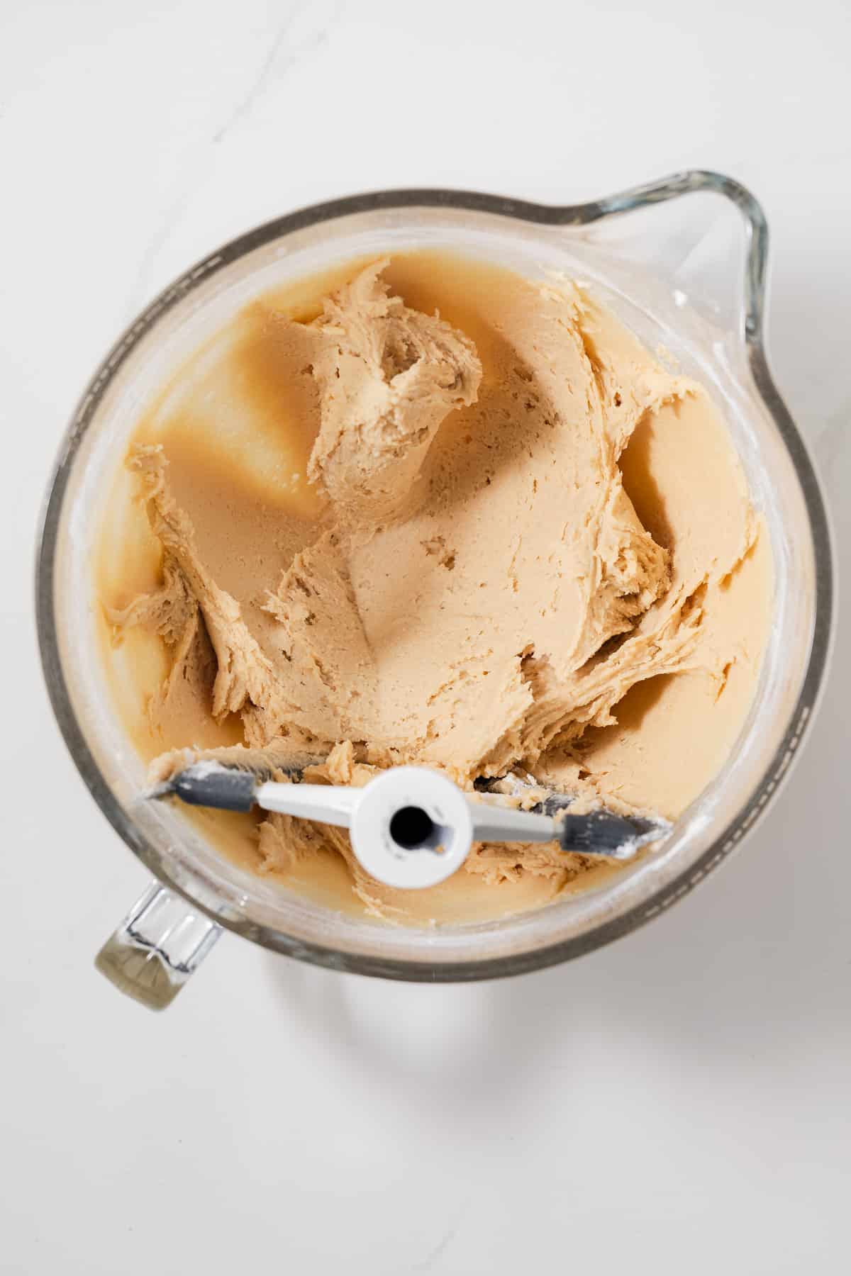 Blondie batter in glass bowl.