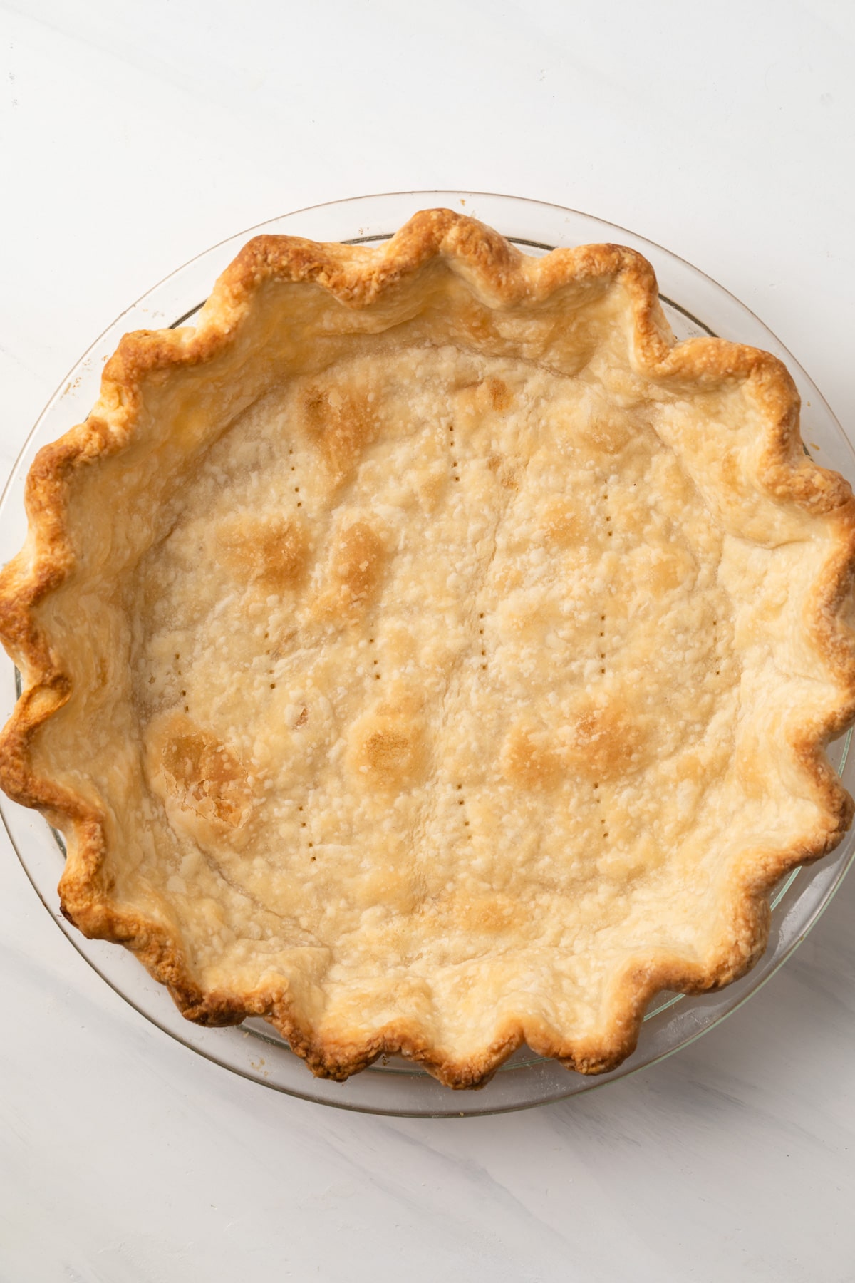 Baked pie shell.
