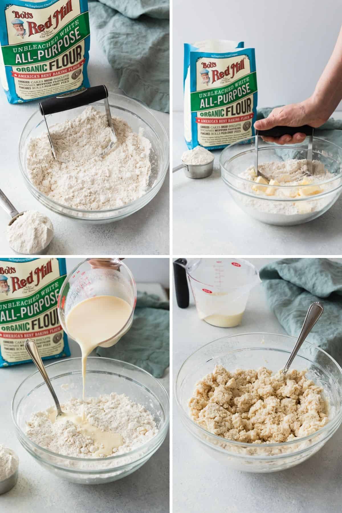 process shots for making shortcakes