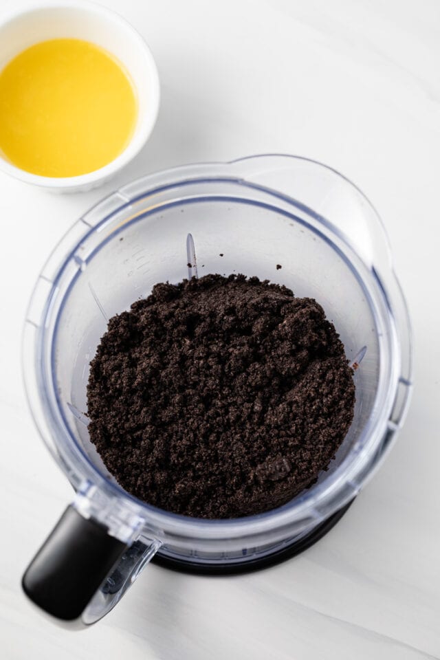 Cookie Crumbs in food processor.