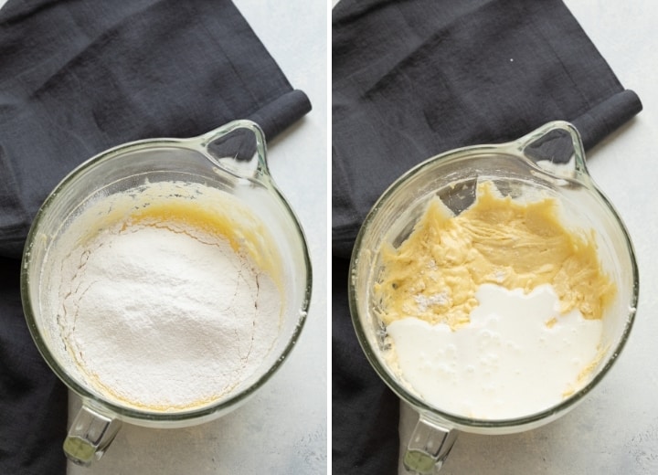process shots for making vanilla cupcakes